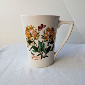 Portmeirion Botanic Garden Honeysuckle Butterfly Porcelain Mandarin Mug Vintage